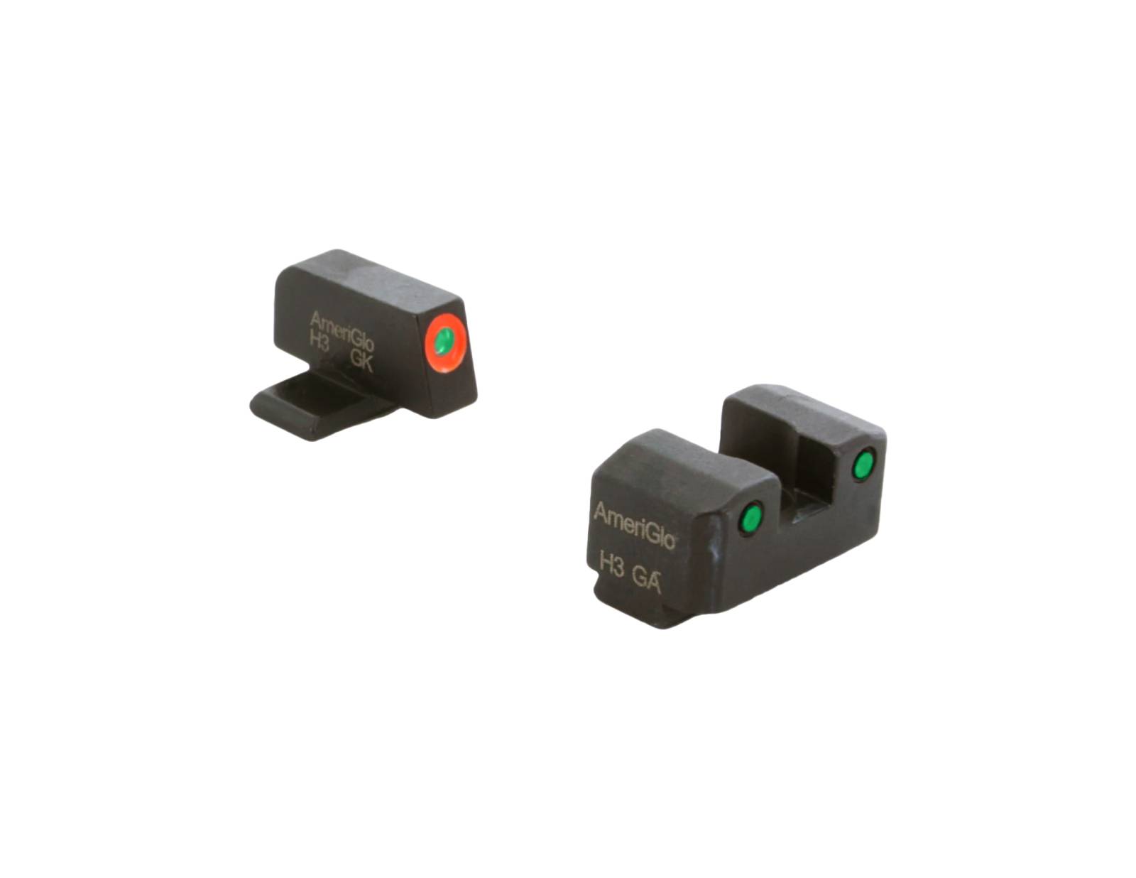 AmeriGlo Springfield XD CAP LE Night Sights Green Tritium Set
