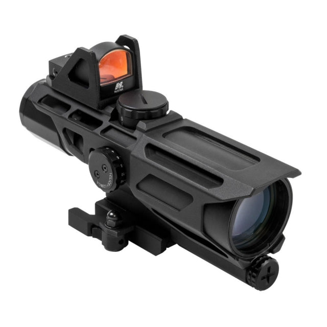 NcStar Gen3 3-9x40 Illuminated Mil Dot Scope with Red Micro Dot Sight