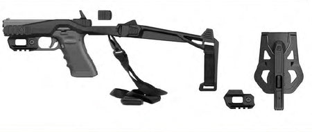 Recover Tactical 20/20H Glock Stabilizer Brace Kit with Side Picatinny Rails, Sling & G7 Holster
