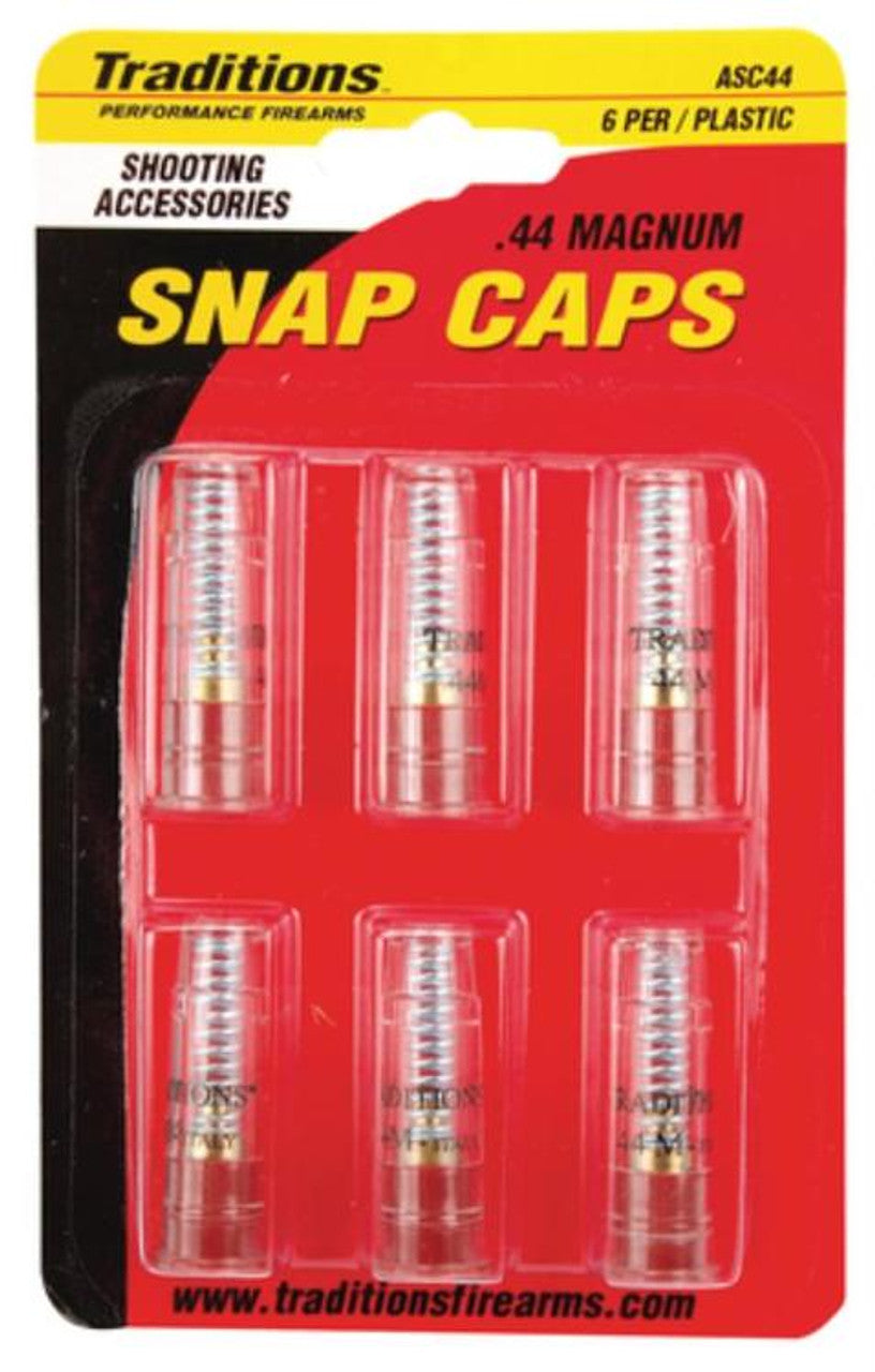 Traditions Snap Caps .44 Rem Mag Handgun Plastic 6-Pack