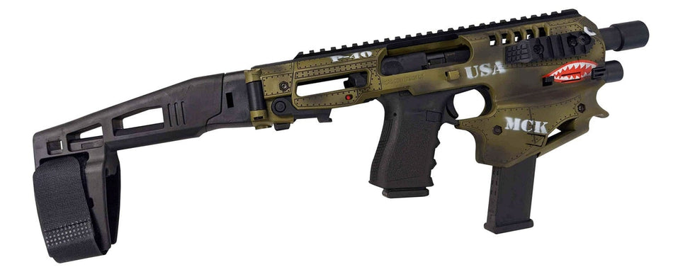 CAA Micro Conversion Kit P40 Green Long Stabilizer for Glock 17/19/22/23/31/32/G45