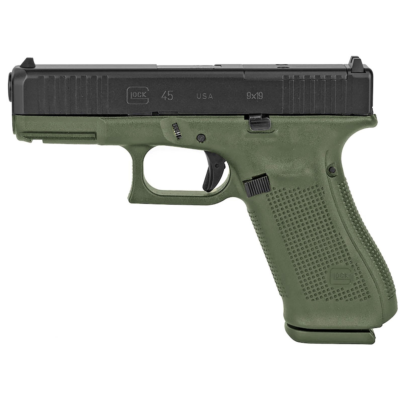 Glock 45 G45 Gen 5 BFG HGA MOS 9mm Handgun 4.0 In BBL 5lb Trigger Black 17rd Mags BFG Frame