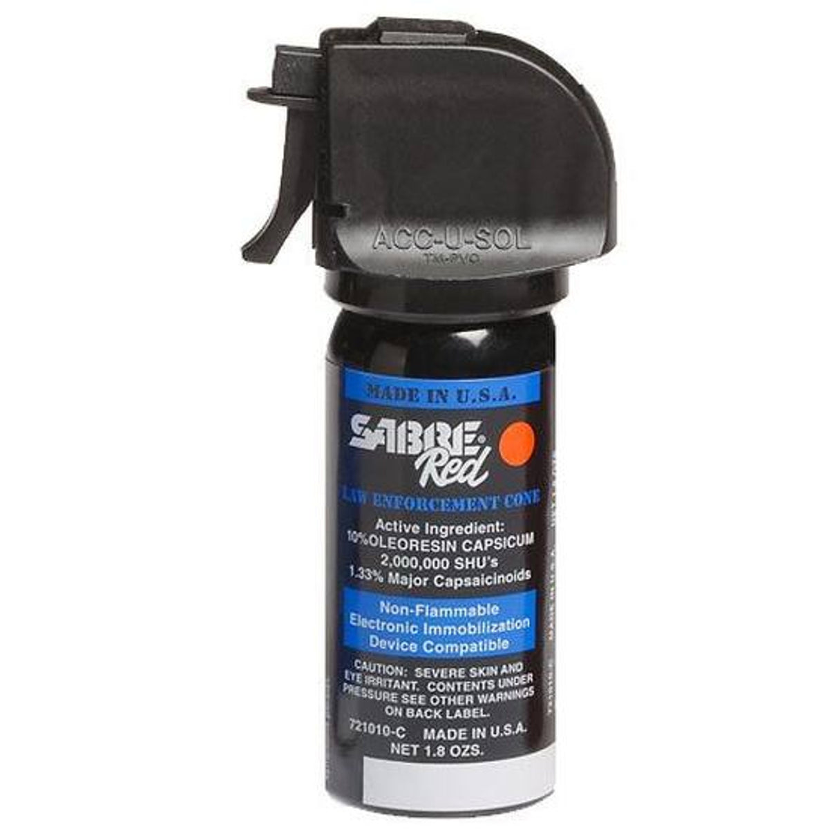 SABRE LAW MK-2 RED Trigger Cone Gas 1.8 oz 10% OC 1.33 CAPS 25/Pack