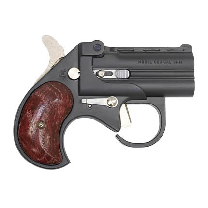 Bearman Big Bore 9mm Derringer 2.75" Barrel Black Finish Rosewood Grips