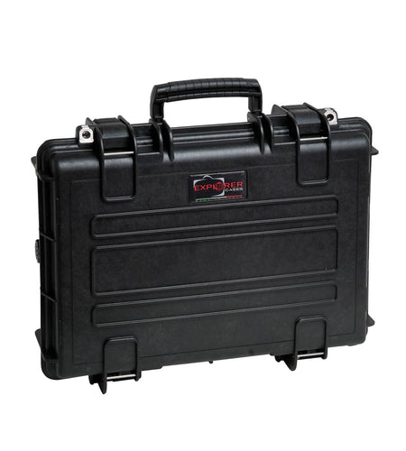 Explorer Black Pistol-Size Hard Gun Case with Pre-Cubed Foam 16.54"x11.51"