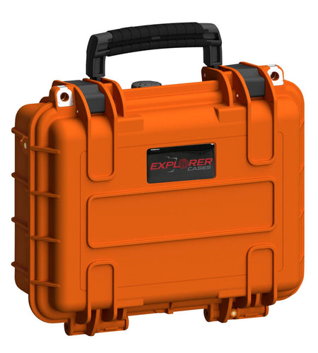 Explorer Dual Pistol Gun Case Orange Pick/Pluck Foam 10.87x7.87x4.72
