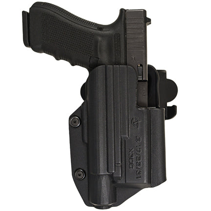 Comp-Tac International Kydex OWB Modular Mount Holster Glock 17 Generations 1-4 LH with TLR1/2 Black