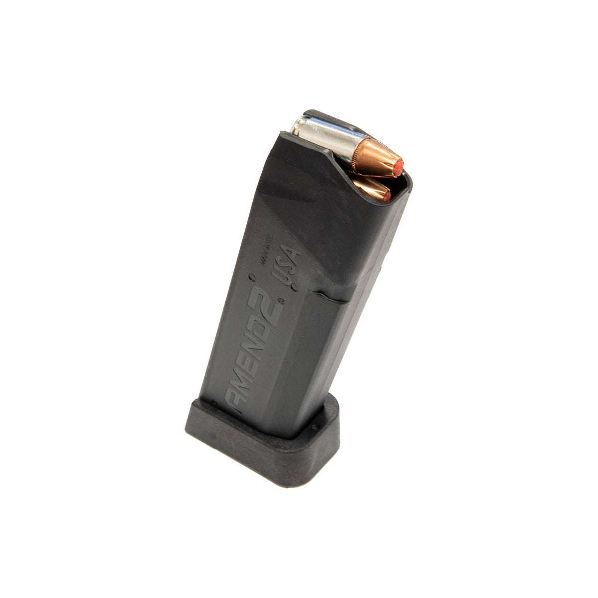 Amend2 Glock 43X 9mm 14rd Black Polymer Pistol Mag - 100 Per Case