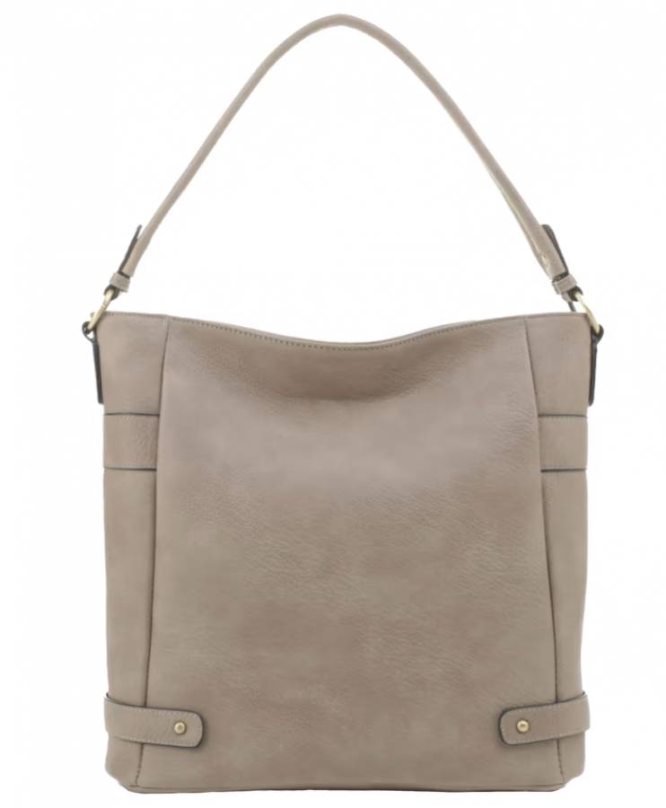 Jessie & James Selina Hobo Concealed Carry Bag in Dark Stone - 13.25x13x5.4 Inches