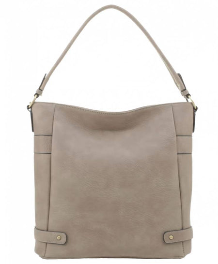 Jessie & James Selina Hobo Concealed Carry Bag in Dark Stone - 13.25x13x5.4 Inches
