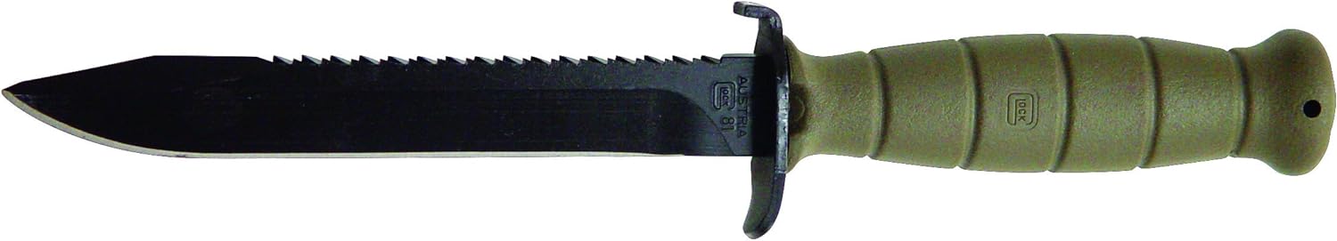 Glock Field Knife Root Saw Included with Sheath Olive