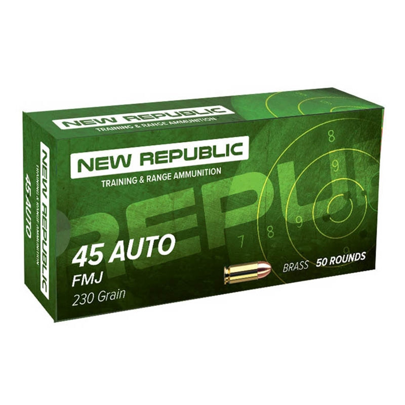 New Republic 45 ACP 230 Grain Full Metal Jacket(FMJ) 