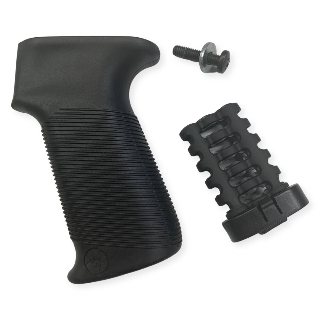 M+M Ind Grooved AK47 Pistol Grip BLK
