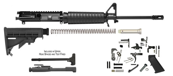 Del-Ton AR-15 Mid-Length Lightweight 16" Barrel Rifle Kit