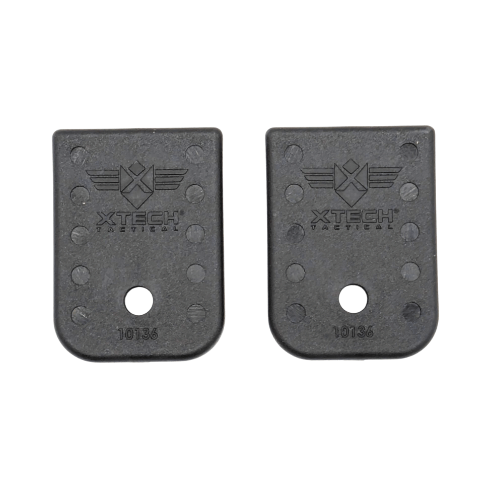 Xtech Enhanced Magazine Floor Plates for Glock 9mm and .40 S&W Double Stack 2-Pack