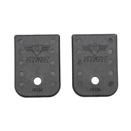 Xtech Enhanced Magazine Floor Plates for Glock 9mm and .40 S&W Double Stack 2-Pack