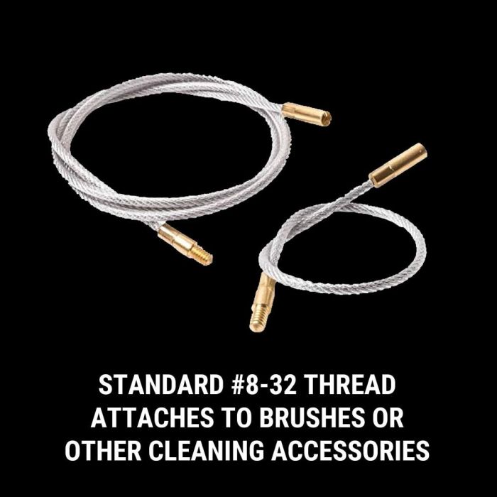 Breakthrough Clean Brass Thread 8-32 Nylon Coated Steel Cleaning Cable