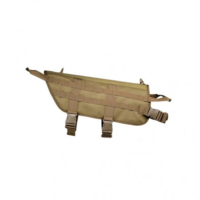 NCSTAR K9 Tactical MOLLE Vest Large Tan - Dual Handle Metal Rings and Loop Velcro