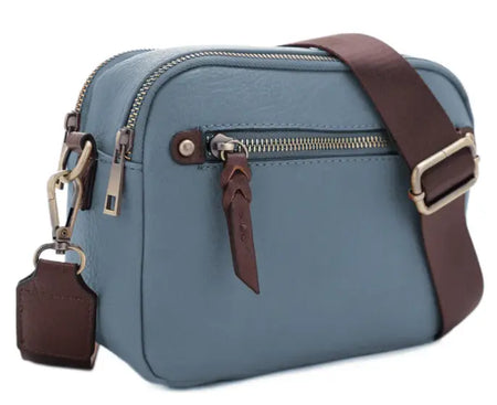 Jessie & James Beverly CCW Crossbody Camera Bag in Teal 8.75x6.5x3