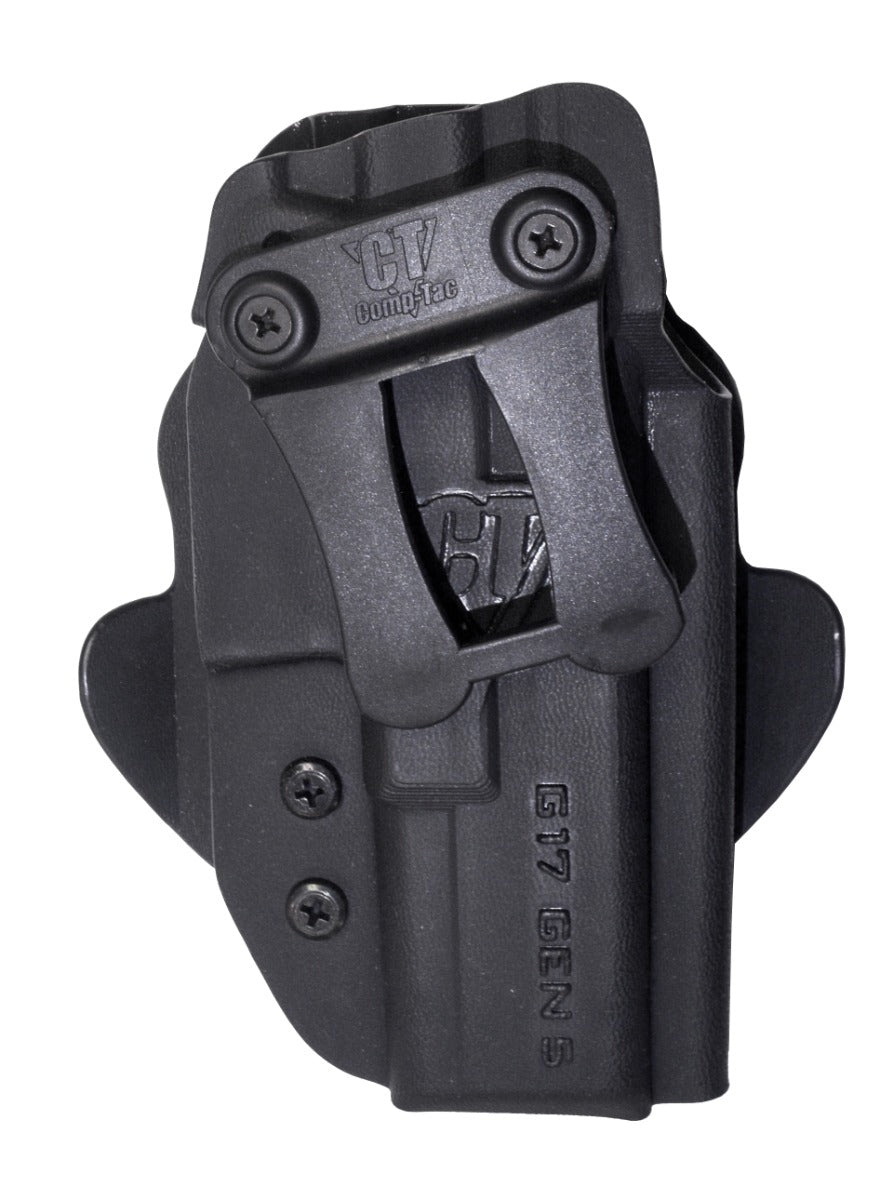 Comp-Tac Dual Concealment Carry Holster for Glock 17 Gen5, Black