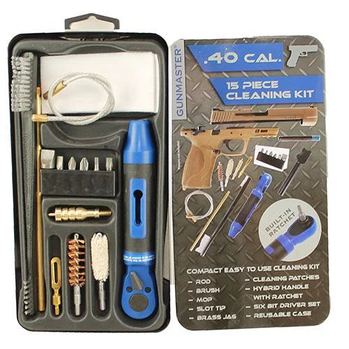 DAC 15-Piece .40 Cal Slim Line Cleaning Kit with Ratchet Handle and Bit Set
