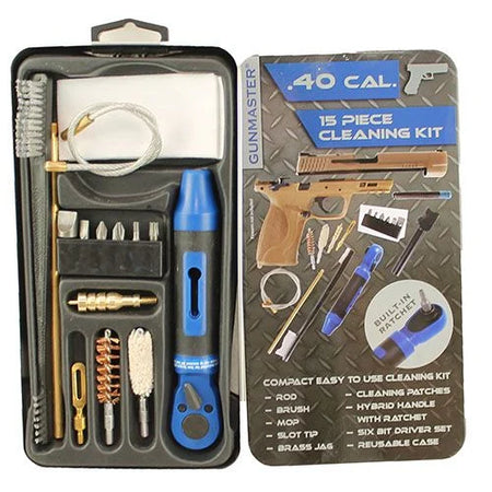 DAC 15-Piece .40 Cal Slim Line Cleaning Kit with Ratchet Handle and Bit Set