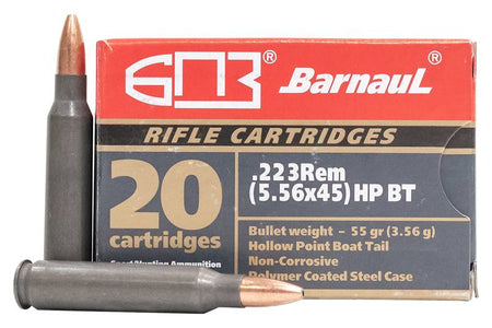 Barnaul HOLLOW POINT BOAT TA .223 Remington 55 grain Hollow Point Boat Tail ammunition