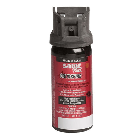 SABRE LAW MK-3 RED Crossfire 10% OC 1.5 oz Stream Spray 25/Pack