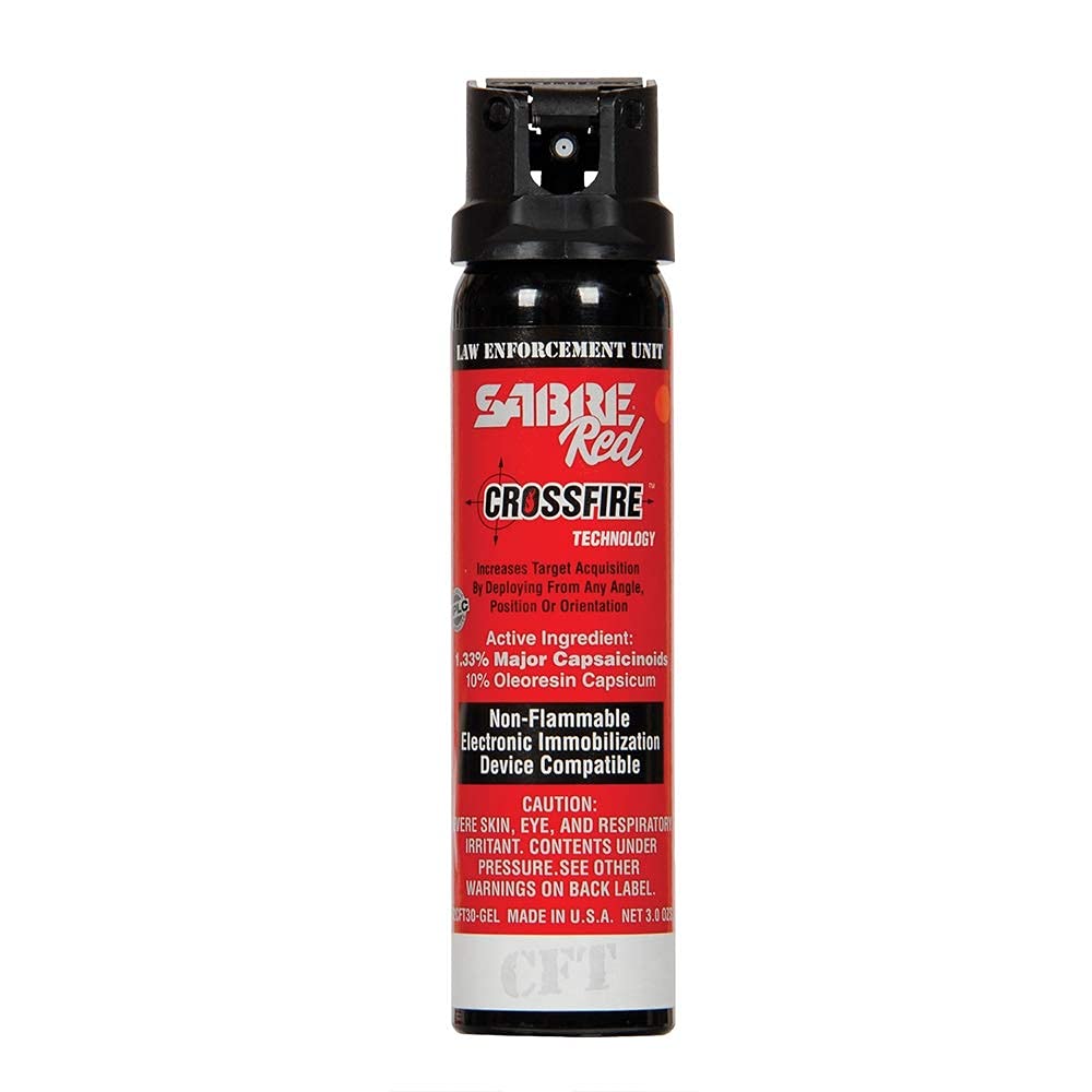 SABRE LAW RED Crossfire MK-4 3oz OC Gel Spray 25pk