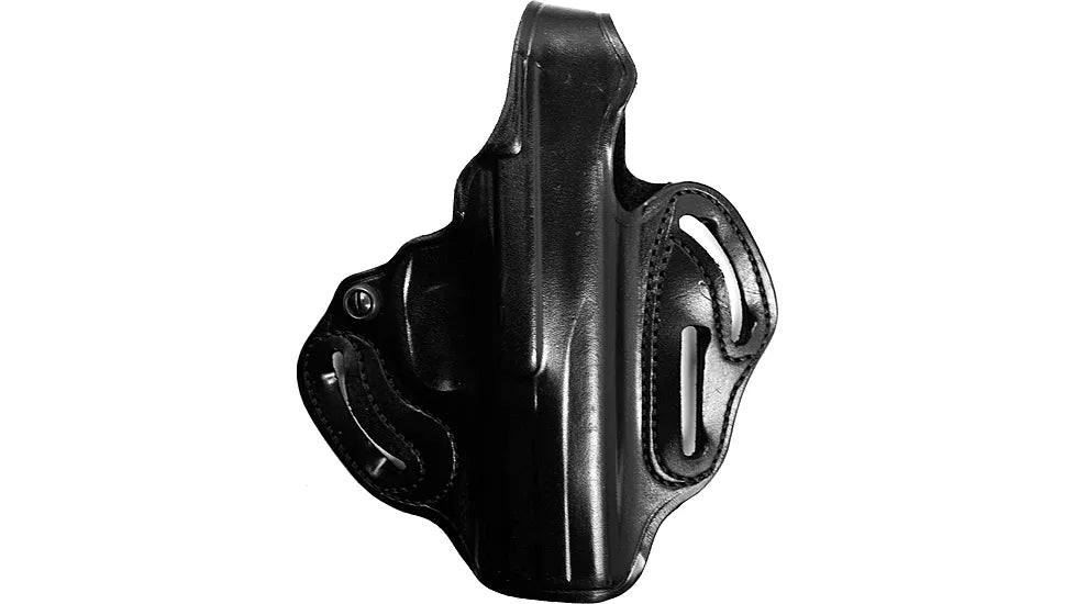DeSantis Thumb Break Scabbard Right Hand Leather Holster for FN FNS-9/40 Compact Black