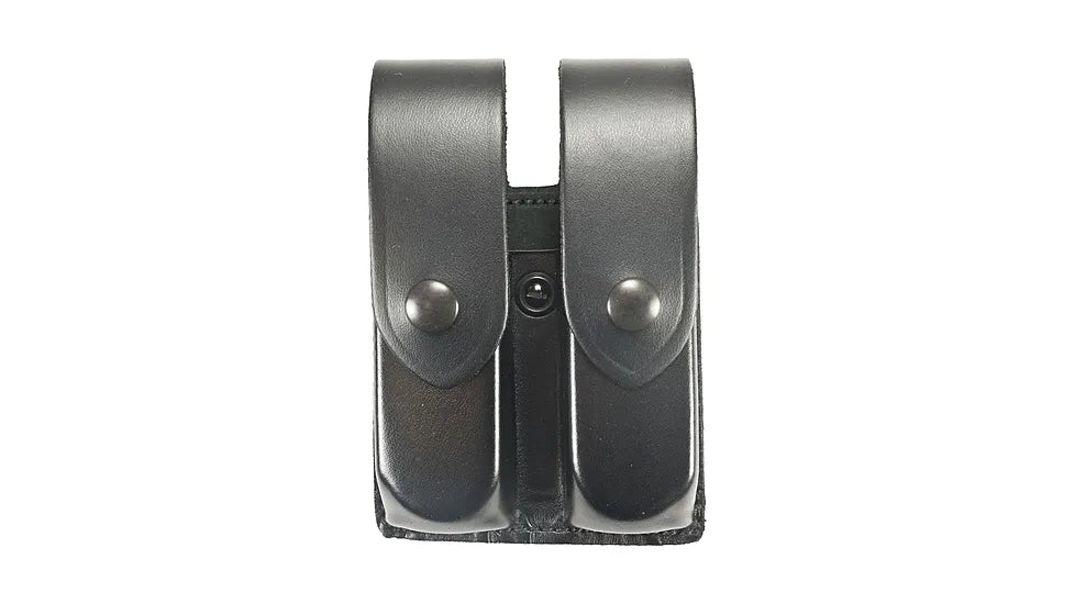 DeSantis U41 Double Mag Pouch for Glock 17/22 Black Snap Plain Finish