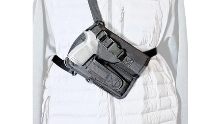 DeSantis Yukon Holster Left-Hand Nylon Black Adjustable Harness - Large Semi-Auto