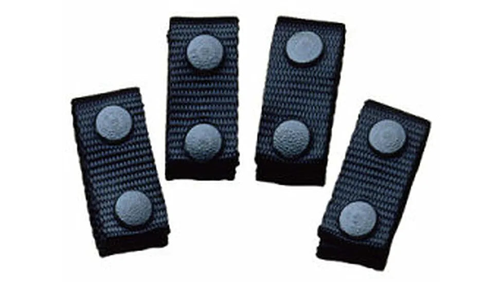DeSantis 2-In Nylon Belt Keepers Black 4 Pack