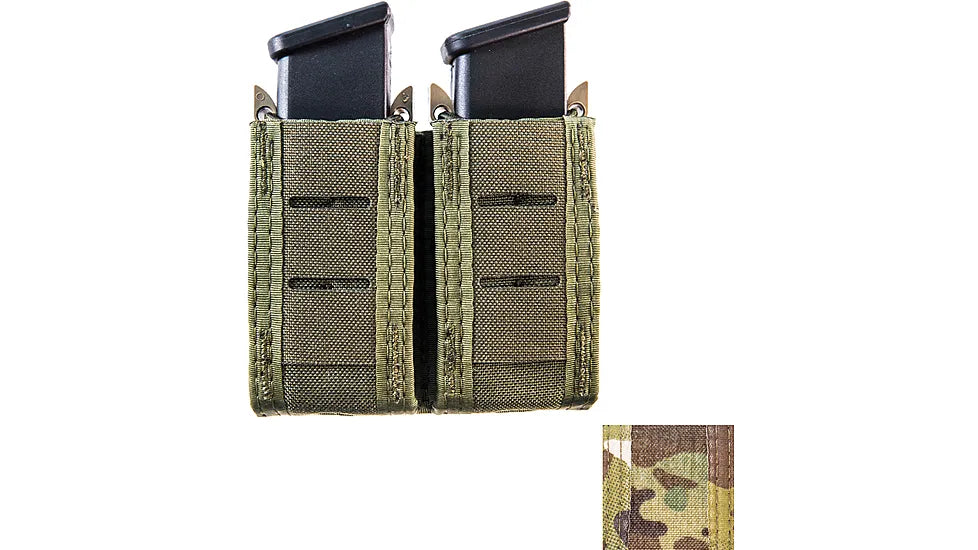 High Speed Gear Double Pistol TACO Pouch Multicam - Concealed Bungee Retention