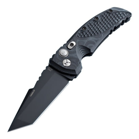 Hogue EX-A01 Automatic Knife 3.5" Tanto Black G10 G-Mascus Frame