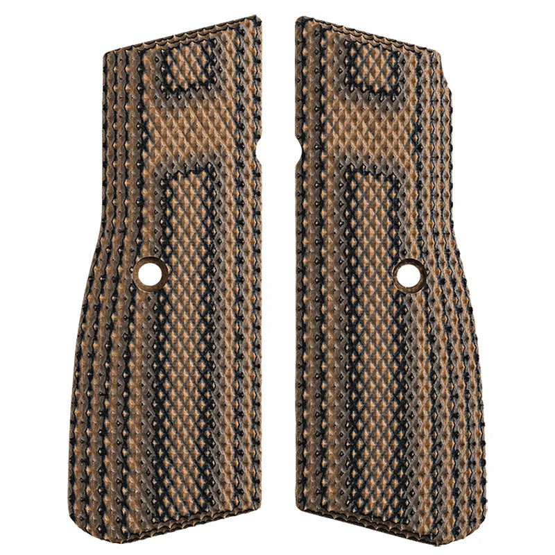 FN High Power G10 Grip Panels Hyena Brown Finish