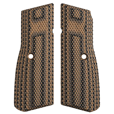 FN High Power G10 Grip Panels Hyena Brown Finish