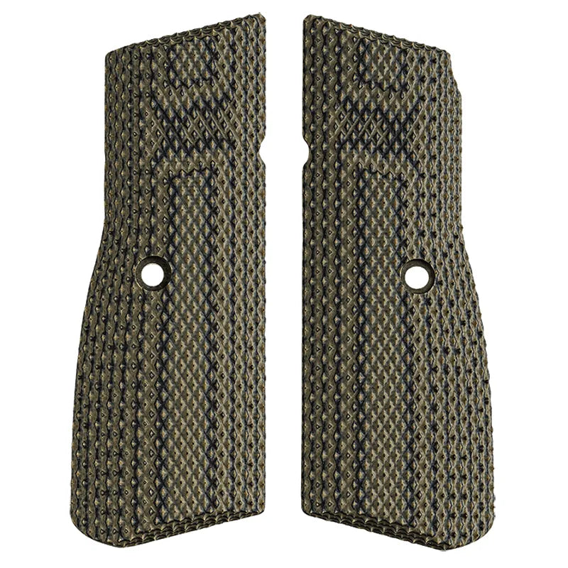 FN High Power G10 Grip Panels Dirty Olive Finish