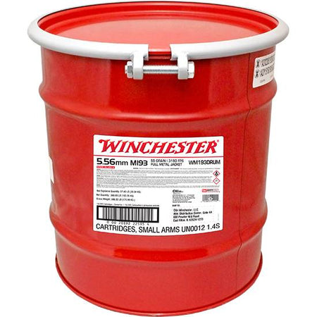 Winchester Lake City USA 5.56x45mm NATO 62 grain Full Metal Jacket ammunition