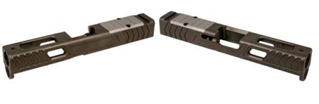 Shark Coast Greasy Black Slide for Glock 43X with Shield RMSc Cut