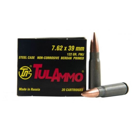 Tulammo TULAMMO 7.62x39mm 122 grain Hollow Point ammunition