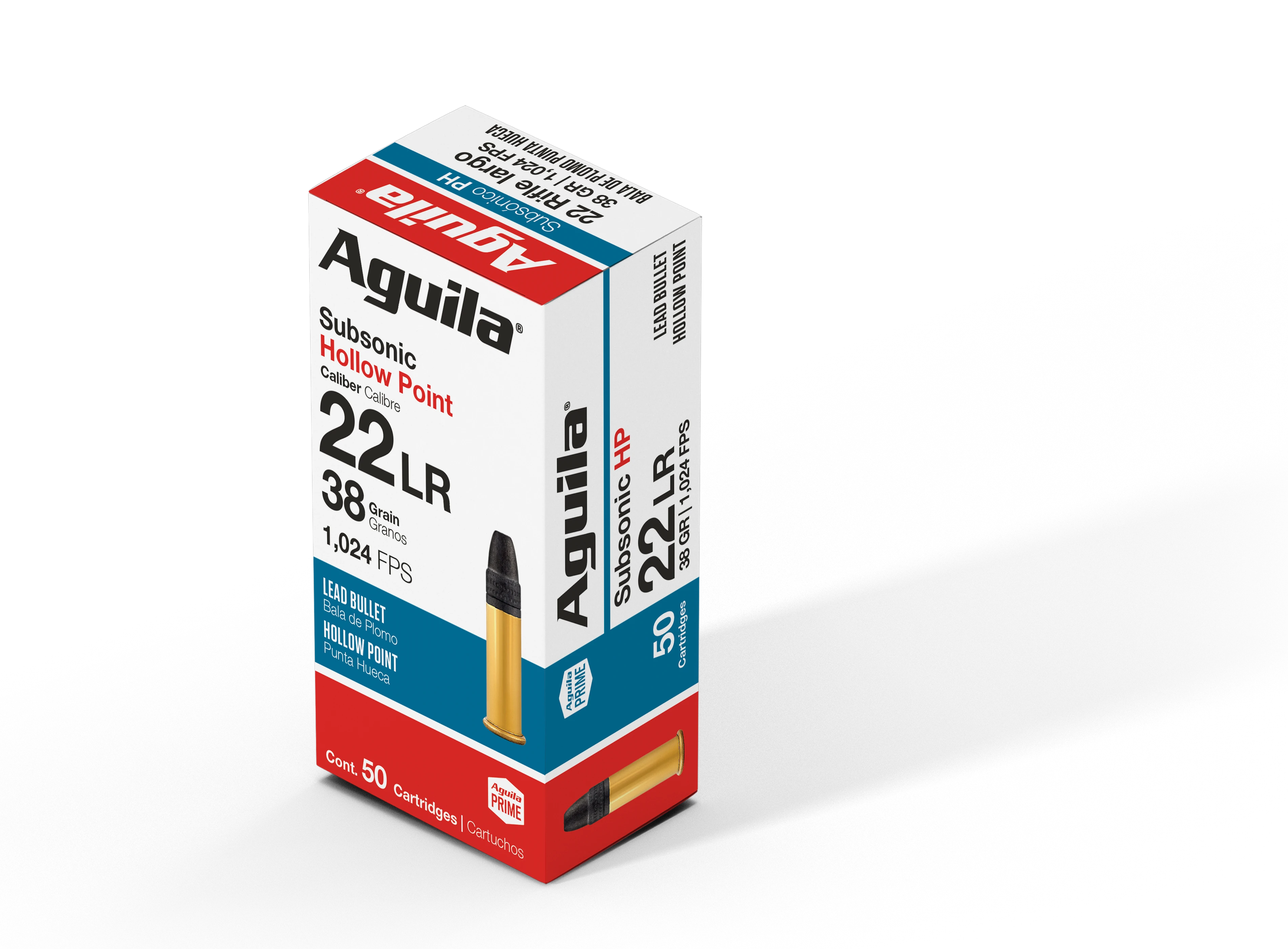 Aguila Subsonic .22 Long Rifle 40 grain Hollow Point ammunition