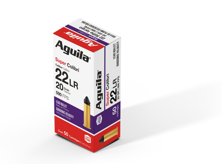 Aguila Super Colibri .22 Long Rifle 20 grain Subsonic Lead Round Nose ammunition