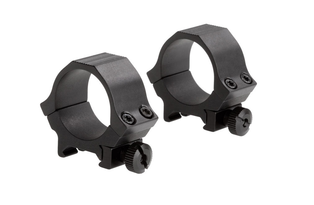 Sun Optics 30mm Low Black Sport Ring Set