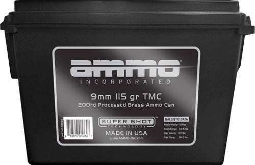Ammo Inc Signature Field Box 9mm Luger / Parabellum 115 grain Total Metal Case ammunition