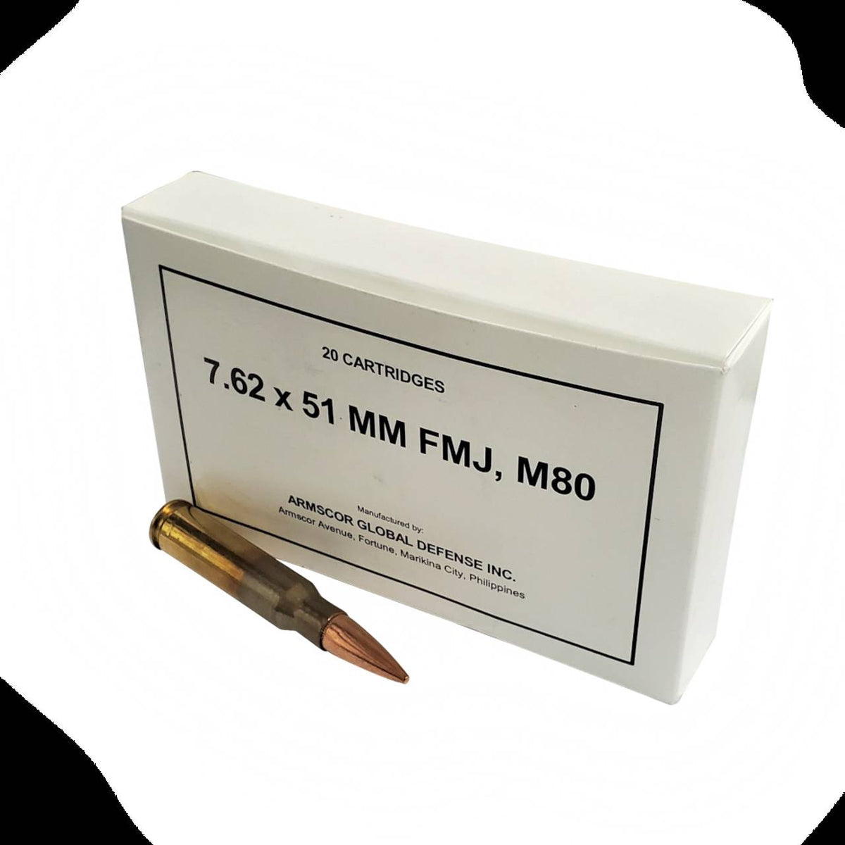 Armscor ARMSCOR USACenterfire .308 Win / 7.62x51mm 147 grain Full Metal Jacket ammunition