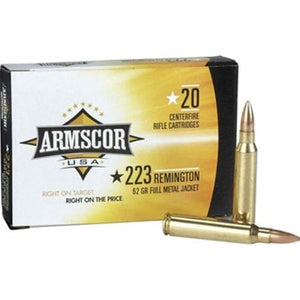 Armscor Centerfire .223 Remington 62 grain Full Metal Jacket ammunition