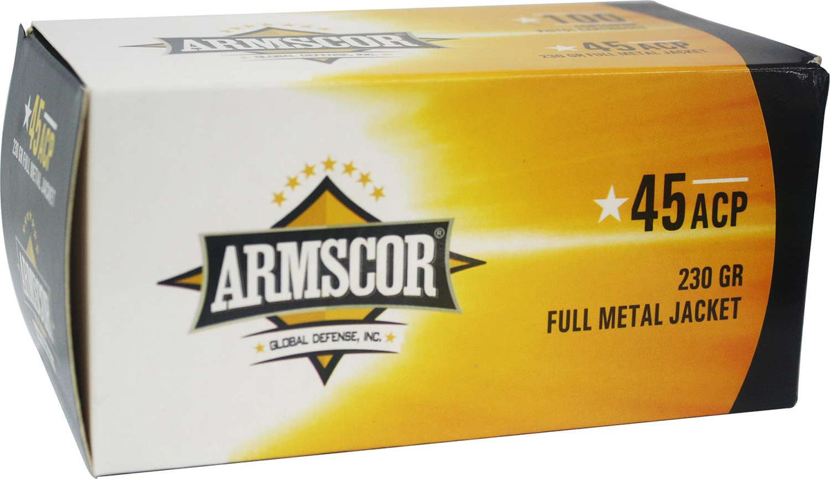 Armscor PERCISION .45 ACP/Auto 230 grain Full Metal Jacket ammunition
