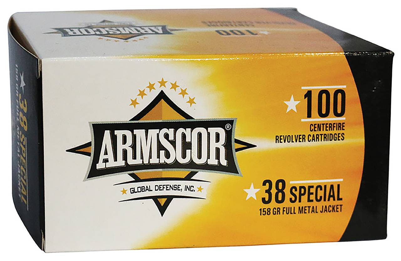Armscor Value Pack .38 Special 158 grain Full Metal Jacket ammunition