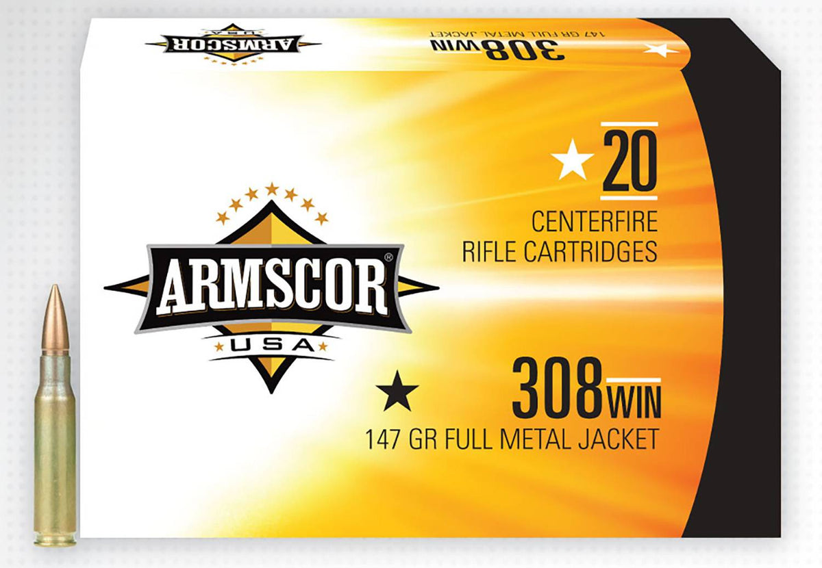 Armscor  .308 Win / 7.62x51mm 147 grain Full Metal Jacket ammunition